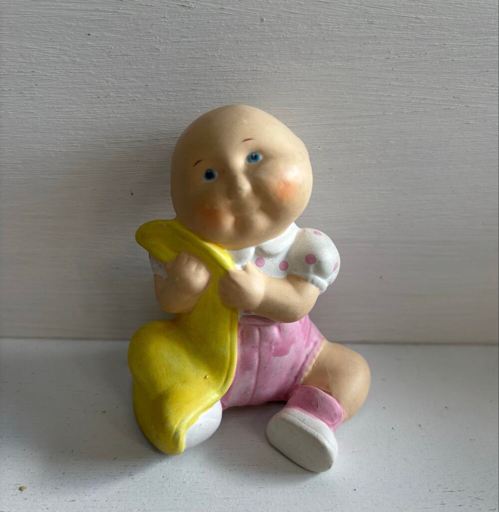 Vintage 1984 CPK Girl Cabbage Patch Kid Baby Figurine